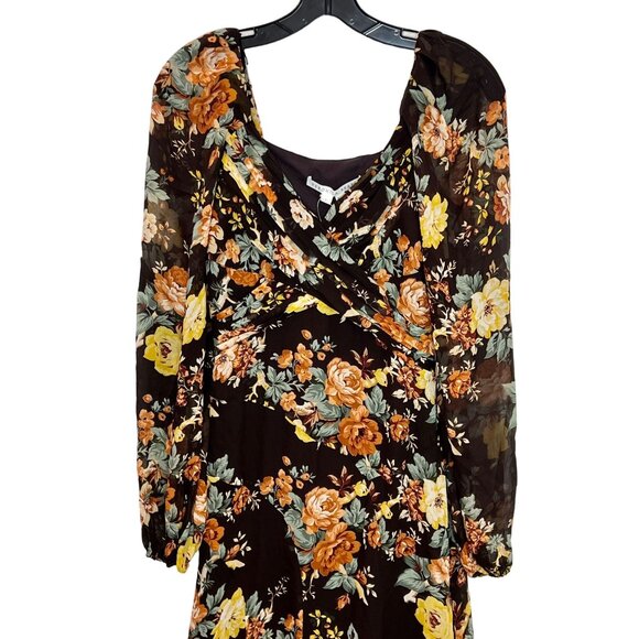 Veronica Beard Avani Floral Silk Maxi Dress NWT - Size 0 - Picture 6 of 8